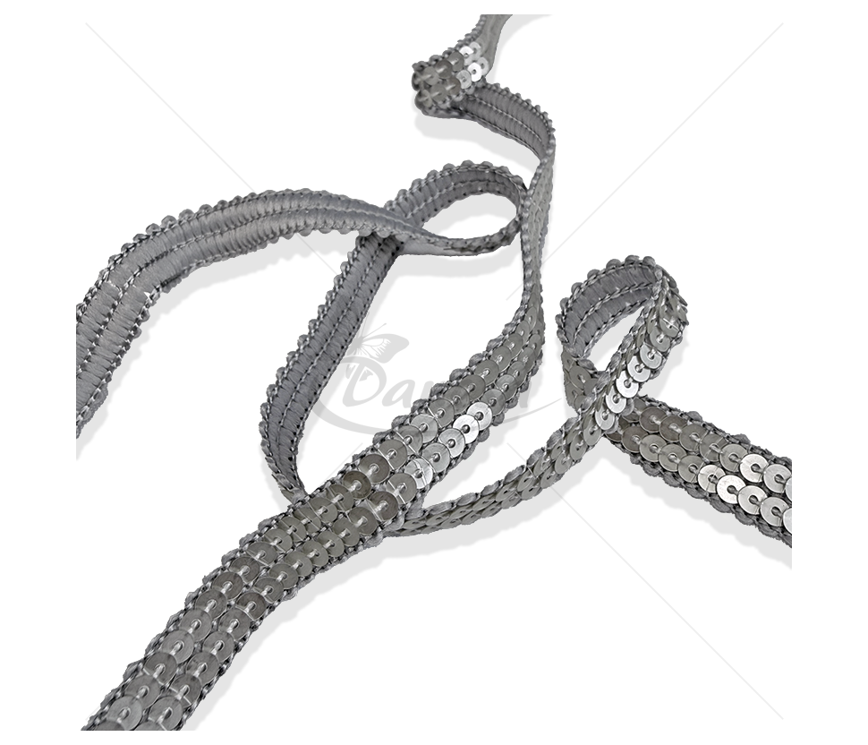 Shiny Synthetic Decorative Sequin Trim, 1 cm