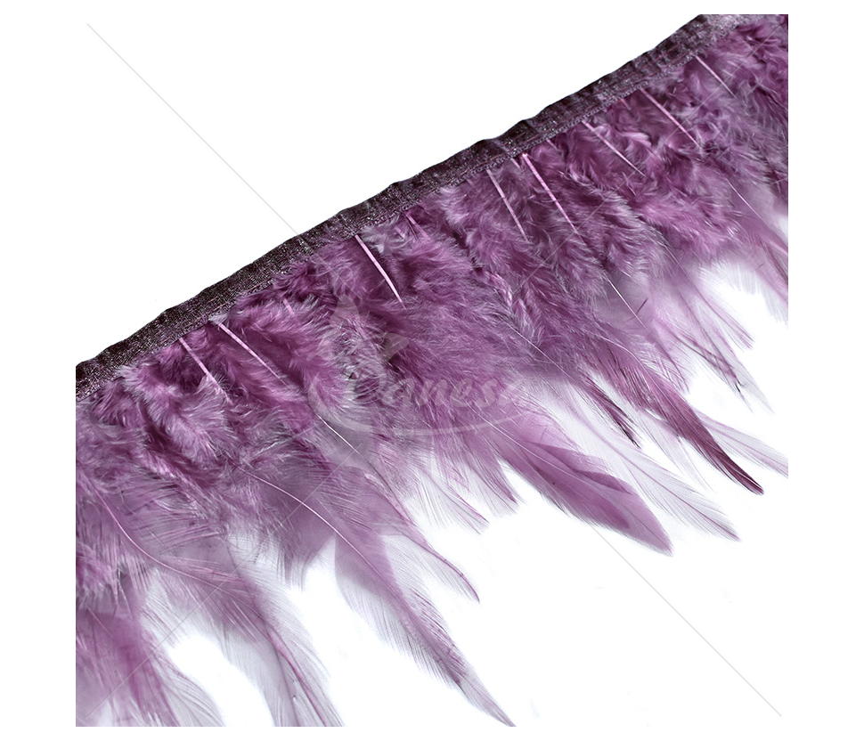 Rooster feather decorative ribbon, 10 cm