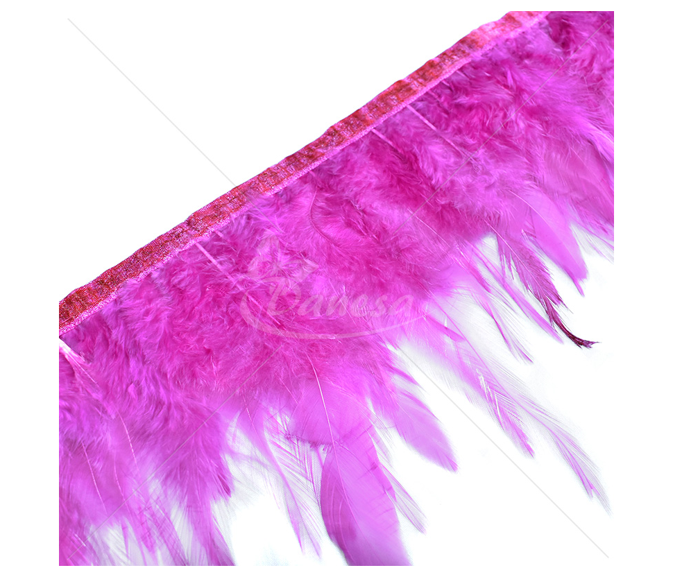 Rooster feather decorative ribbon, 10 cm