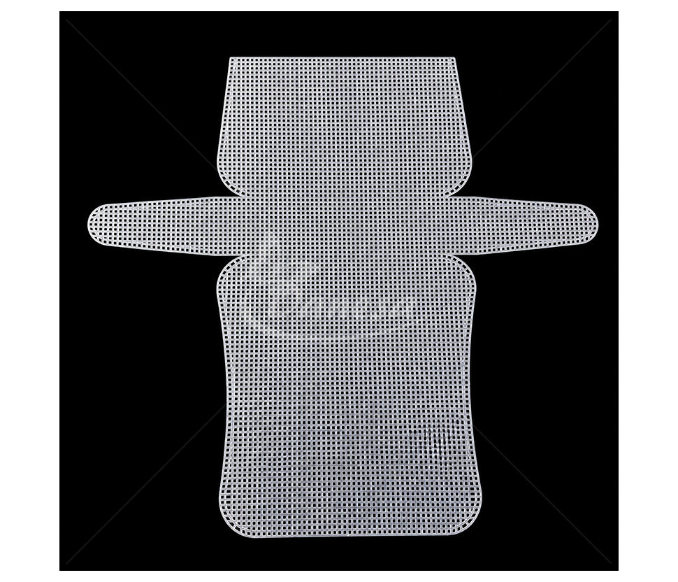 Plastic Canvas for Crocheting a Handbag, 24 x 13 x 6 cm