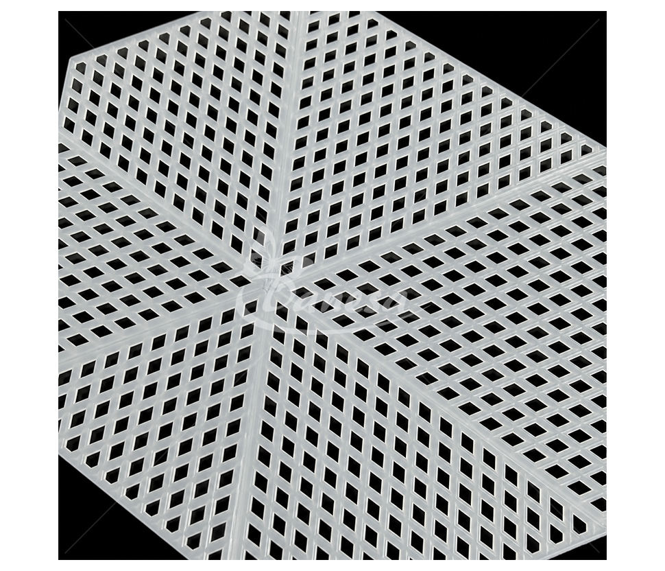 Plastikinė kanva dekoracijoms, šešiakampė forma, apie 12 x 19 cm
