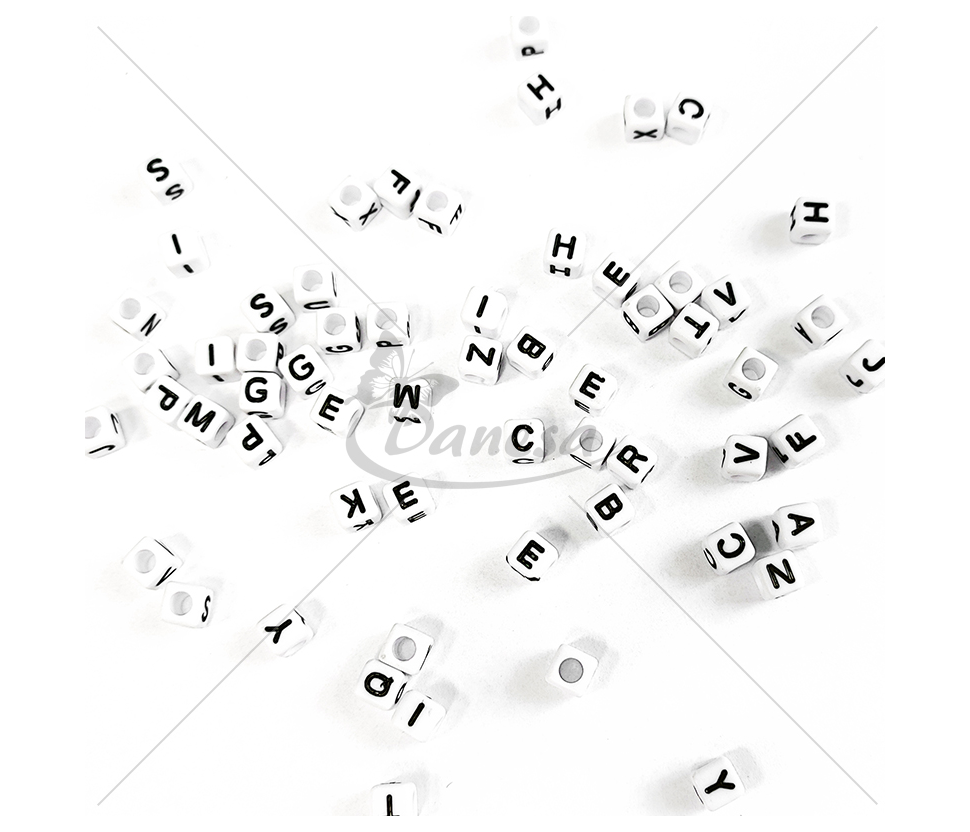 Plastic beads Letters
