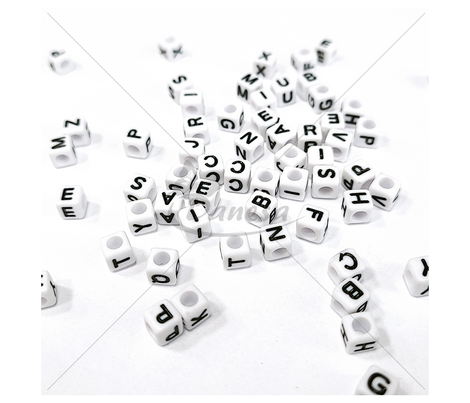 Plastic beads Letters