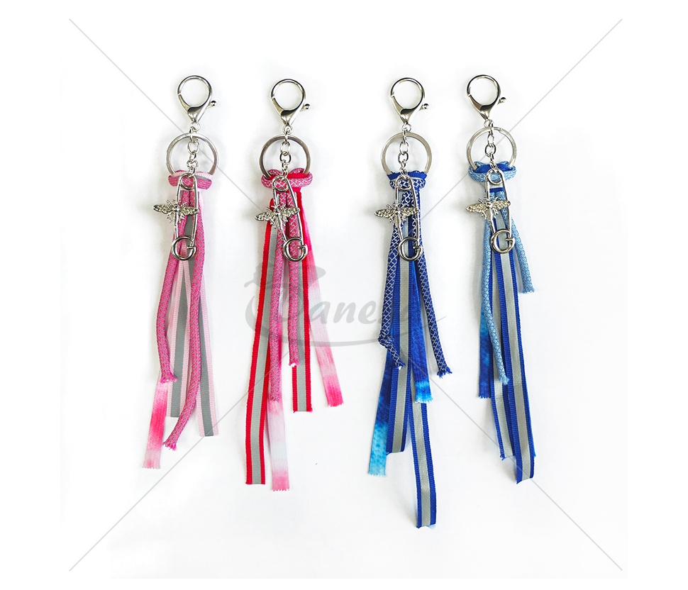 Keychain with reflector