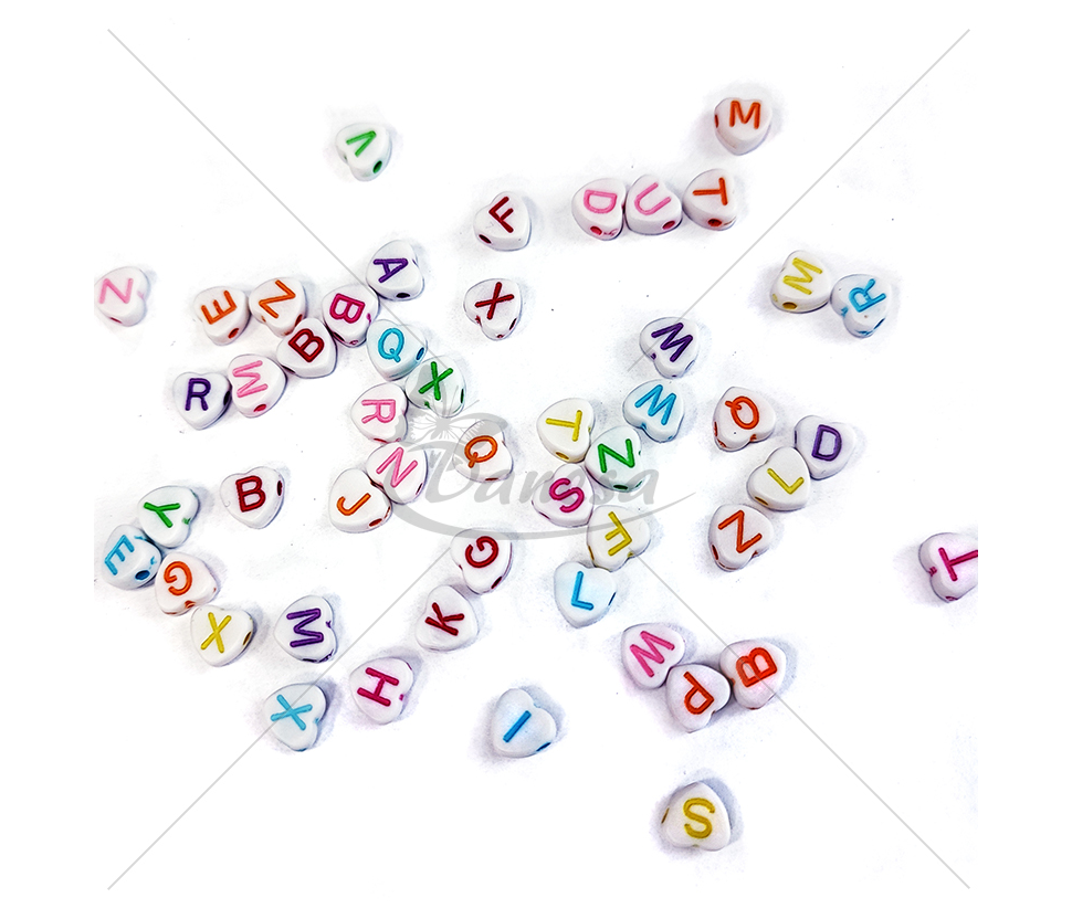 Plastic beads Letters