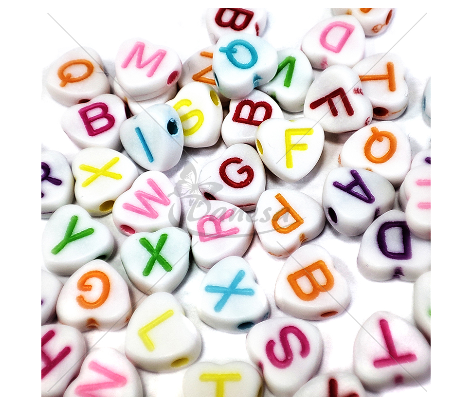 Plastic beads Letters