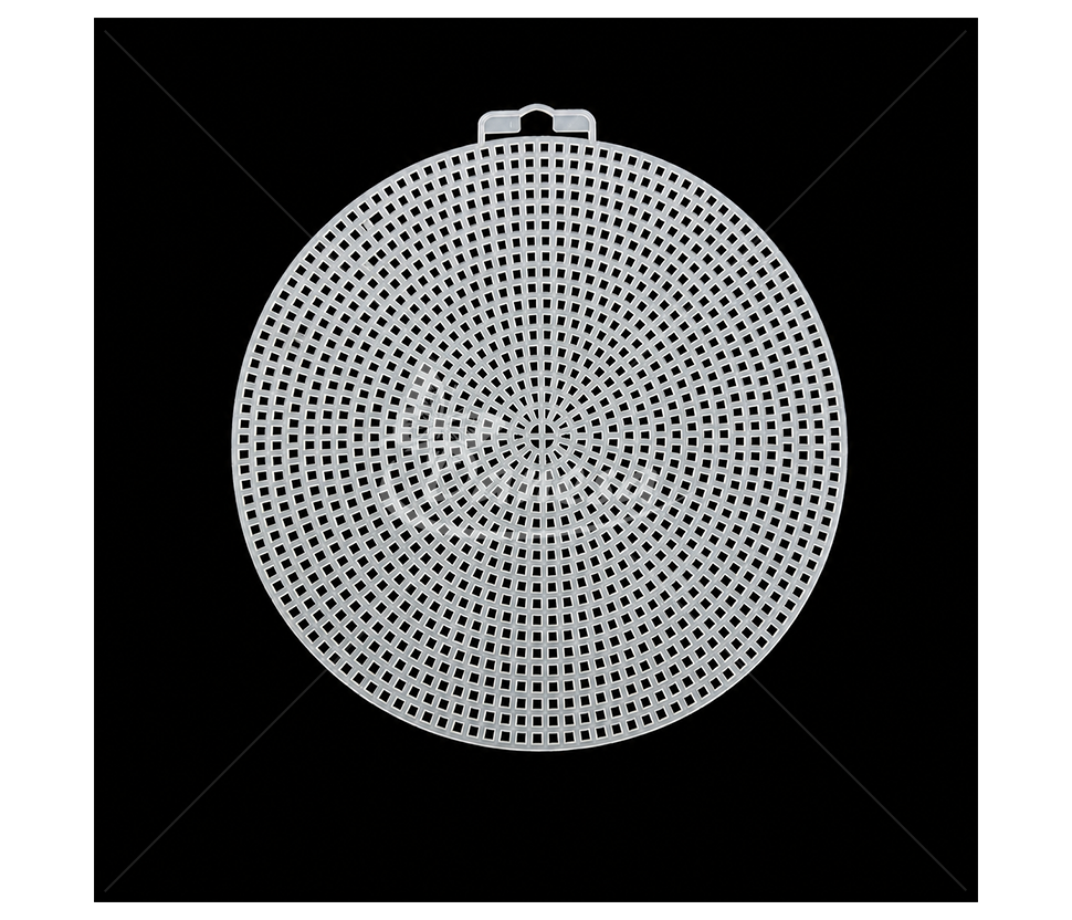 Round Plastic Canvas for Embroidery and Decorations, 14.8 cm