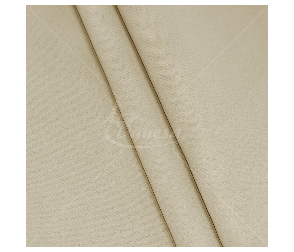 Blackout curtain fabric, smooth, sand color