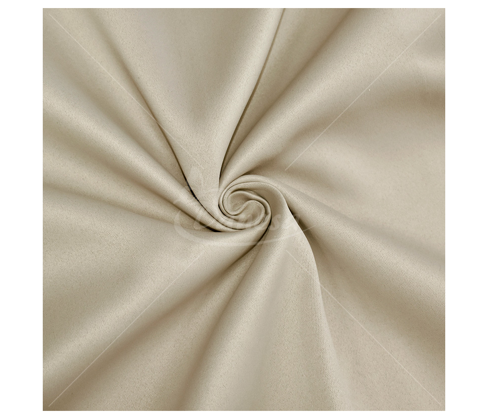 Blackout curtain fabric, smooth, sand color