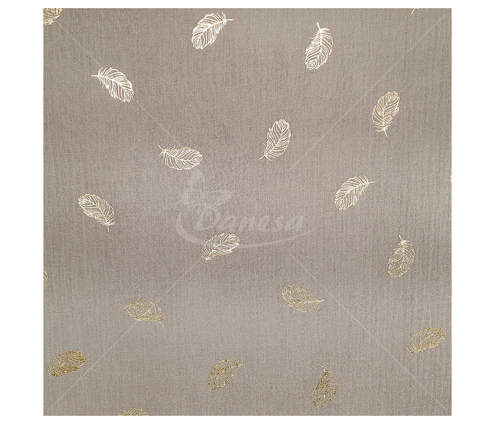 Muslin with pattern (Feathers)