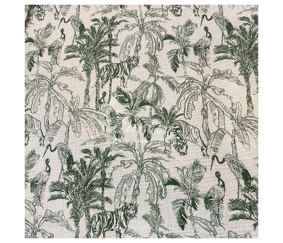 Muslin with a pattern