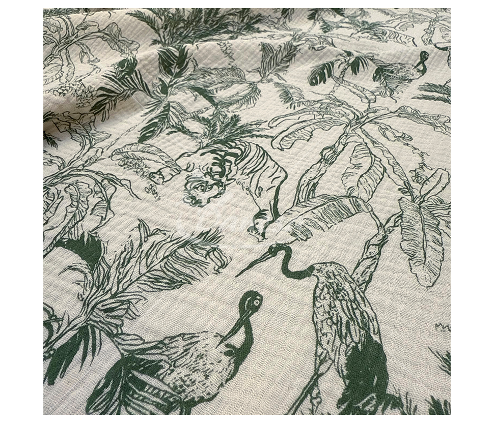 Muslin with a pattern