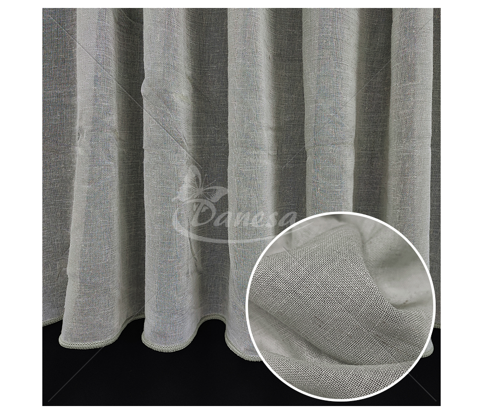 Day curtains with natural linen