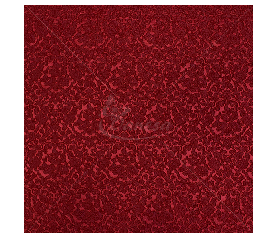 Jacquard, flower pattern, bordeux