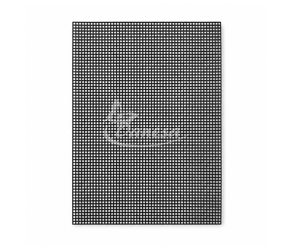 Чёрная прямоугольная пластиковая канва для техники тапико, 20,2 x 30,4 см