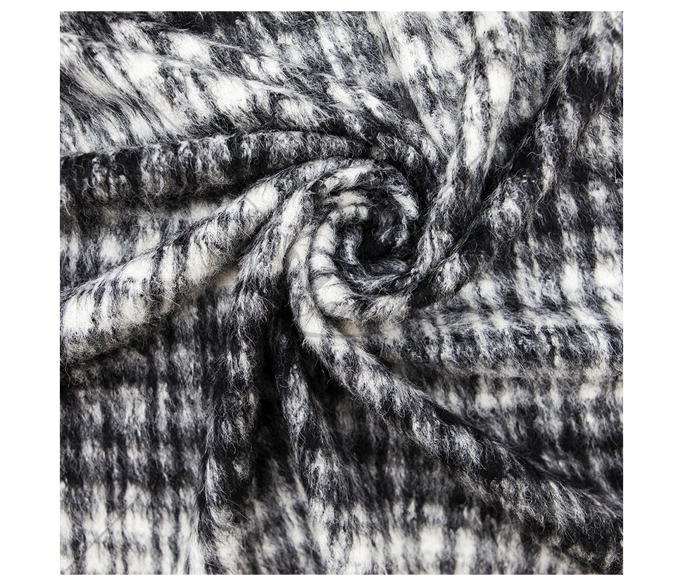 Coat fabric with mohair wool