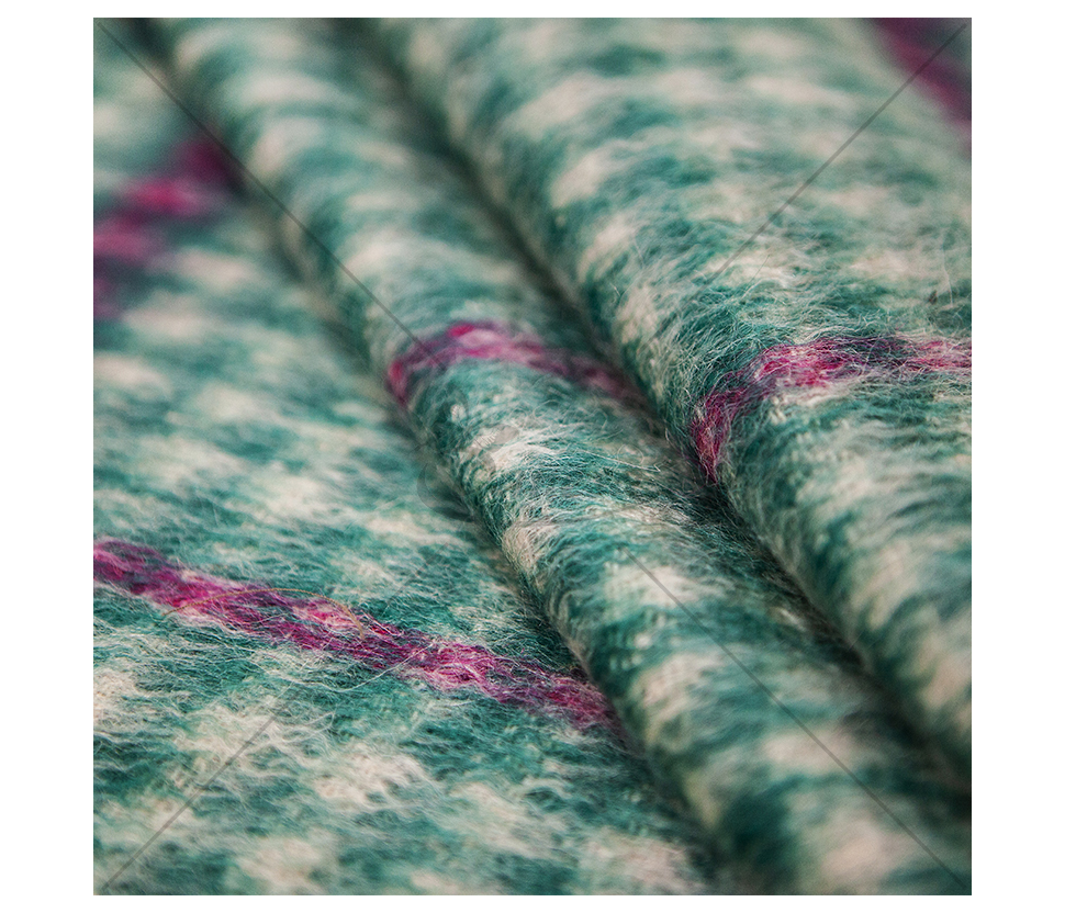 Coat fabric with mohair wool