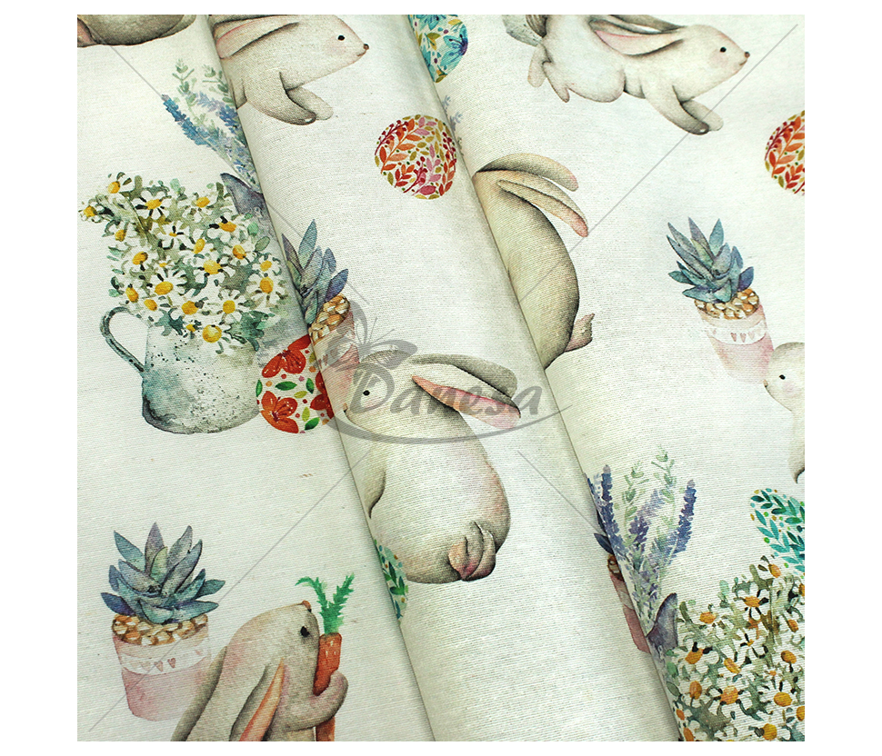 Linen-look fabric (Linen imitation)