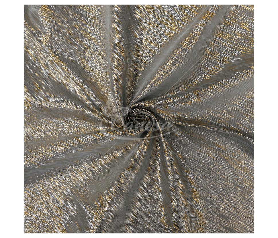 Silk with lurex thread