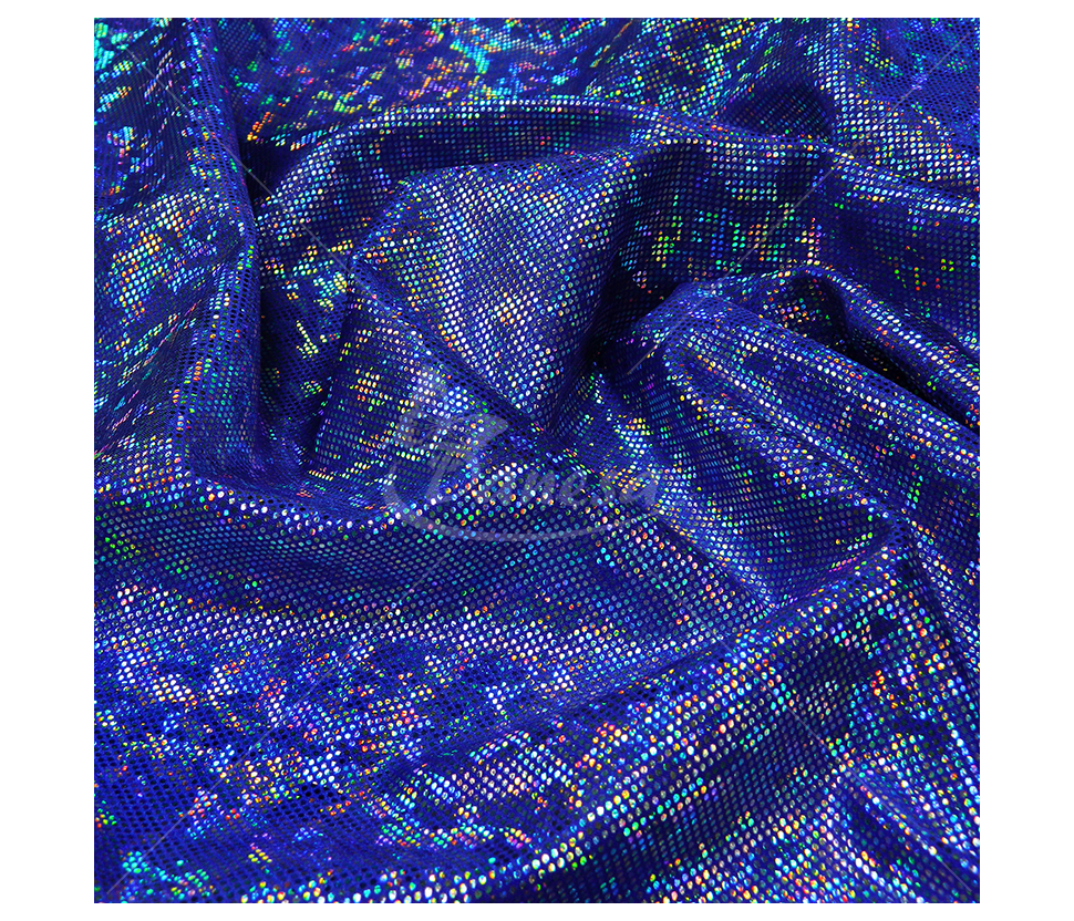 Shiny lycra, rainbow effect