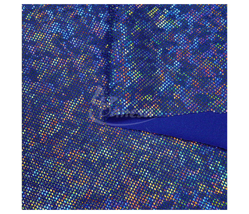 Shiny lycra, rainbow effect