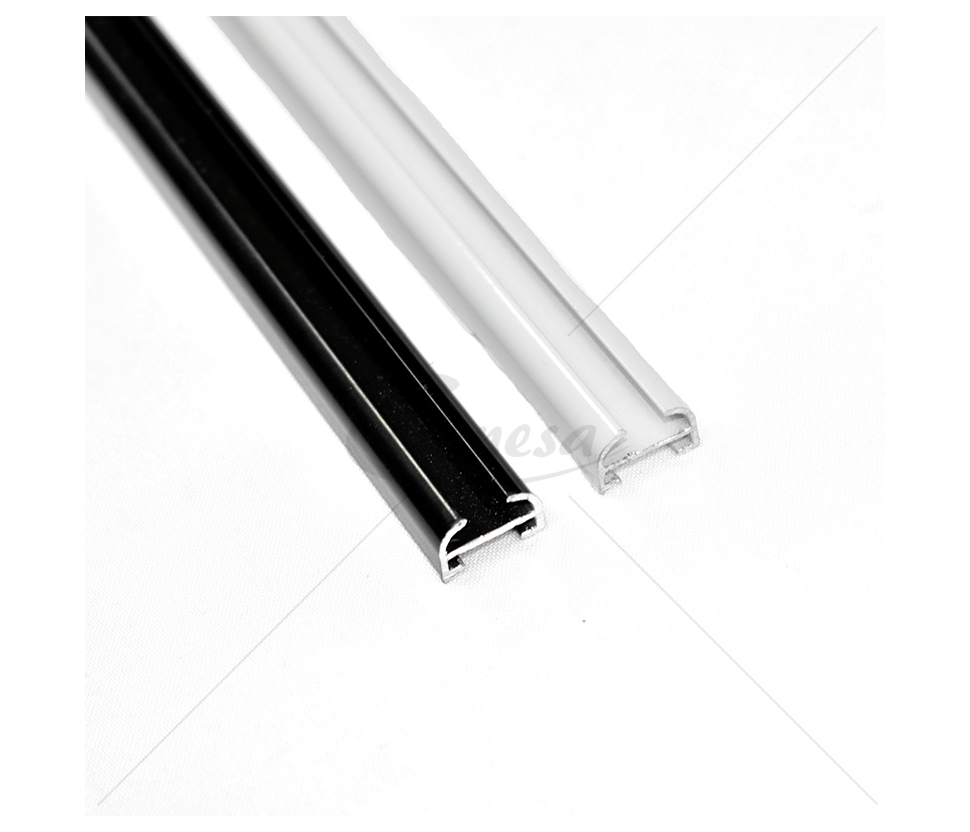 Aliumininis lubinis užuolaidų bėgelis 15 mm