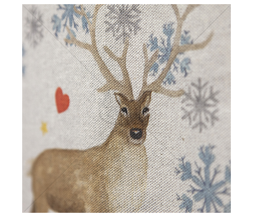 Linen-look fabric (Linen imitation) (CHRISTMAS)