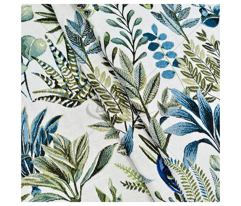 Tapestry "Peacock", white color