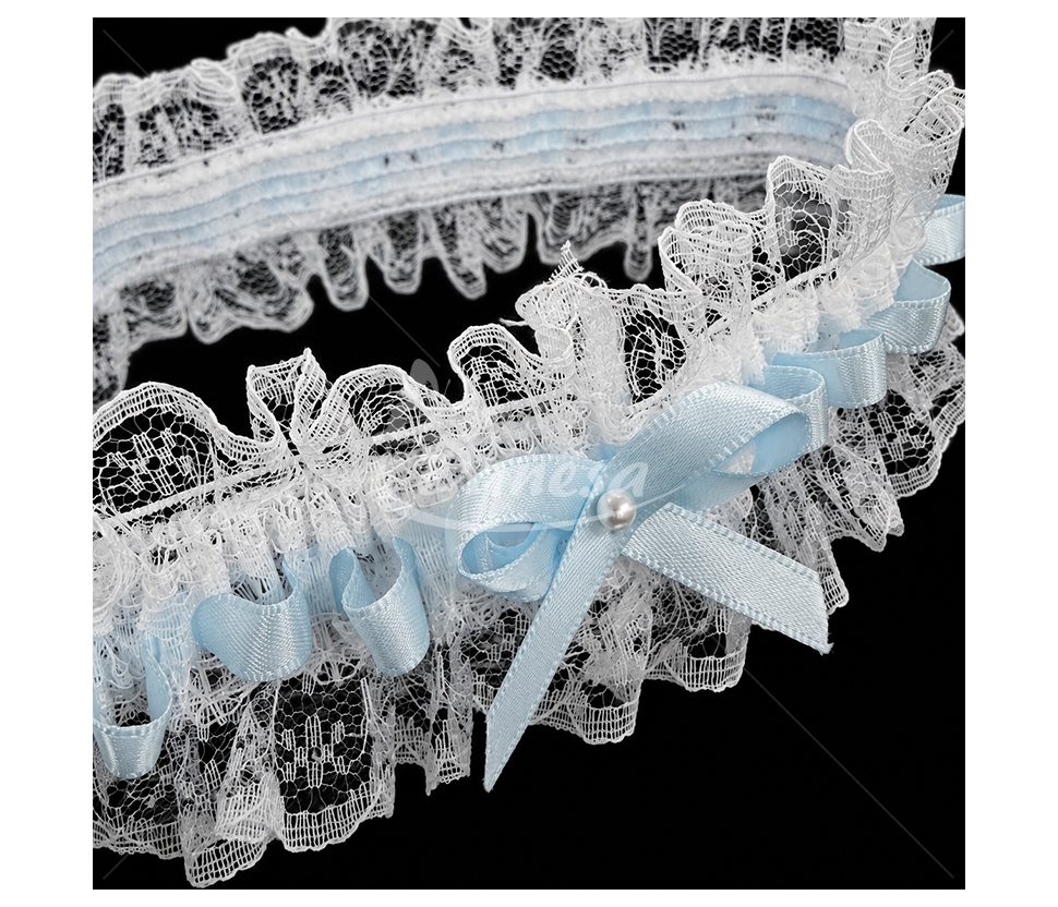 Lace Bridal Wedding Garter with Bow