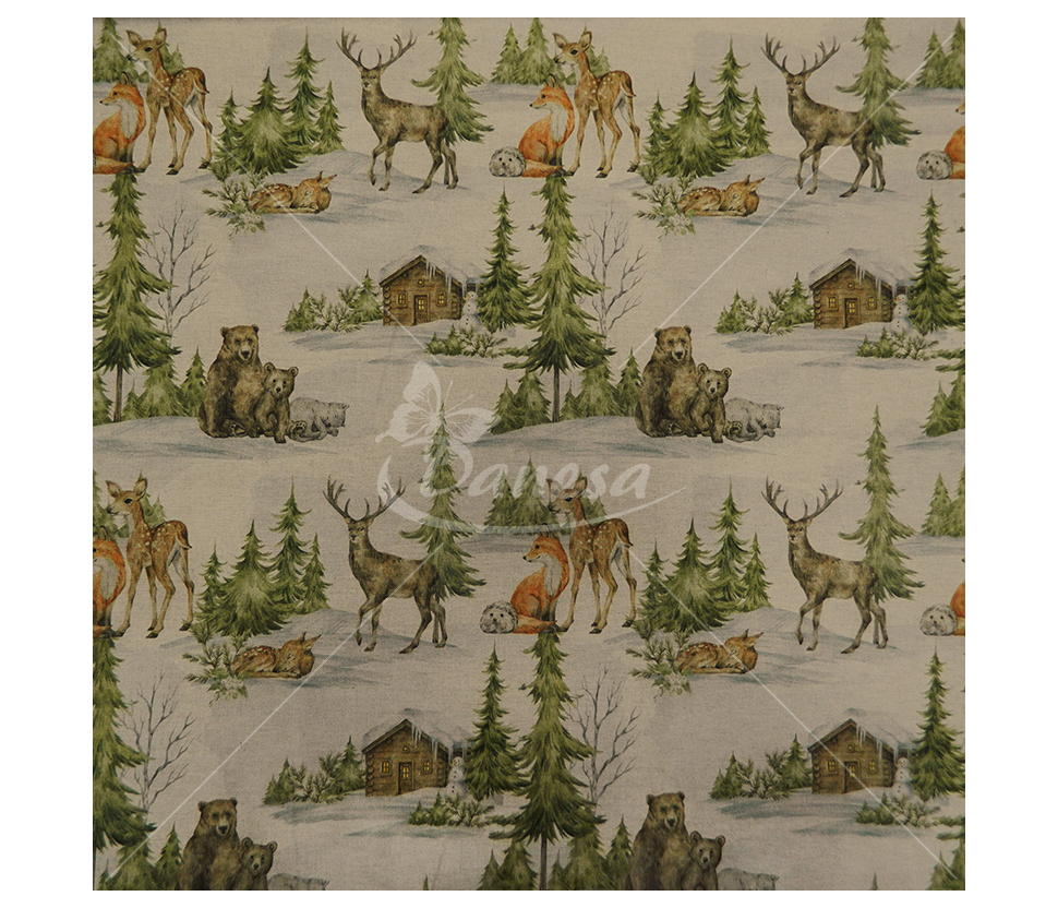 Linen imitation