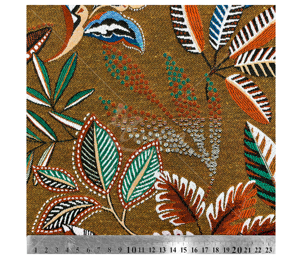 Tapestry with cotton "Colorful Leaves"