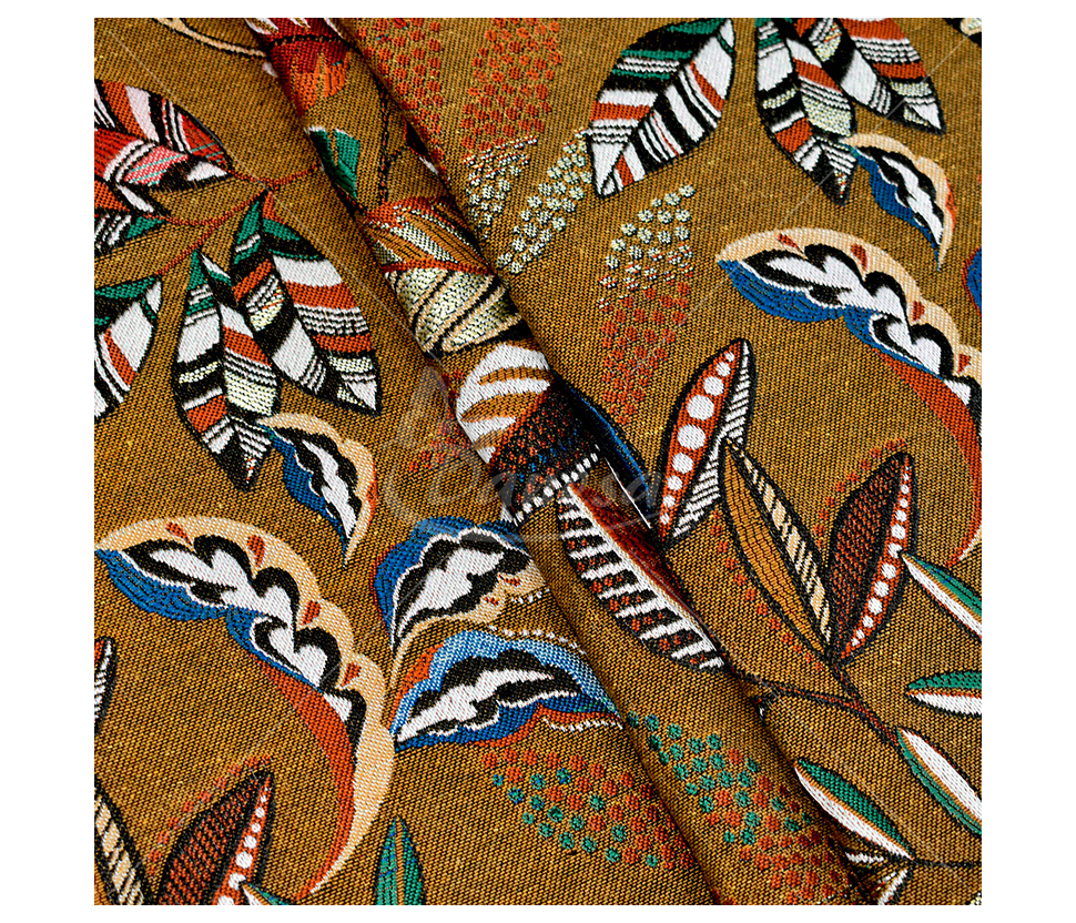 Tapestry with cotton "Colorful Leaves"