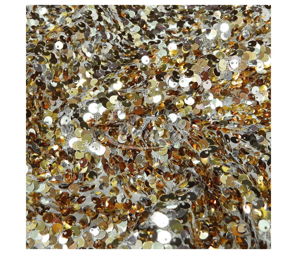 Fabric embroidered with sequins