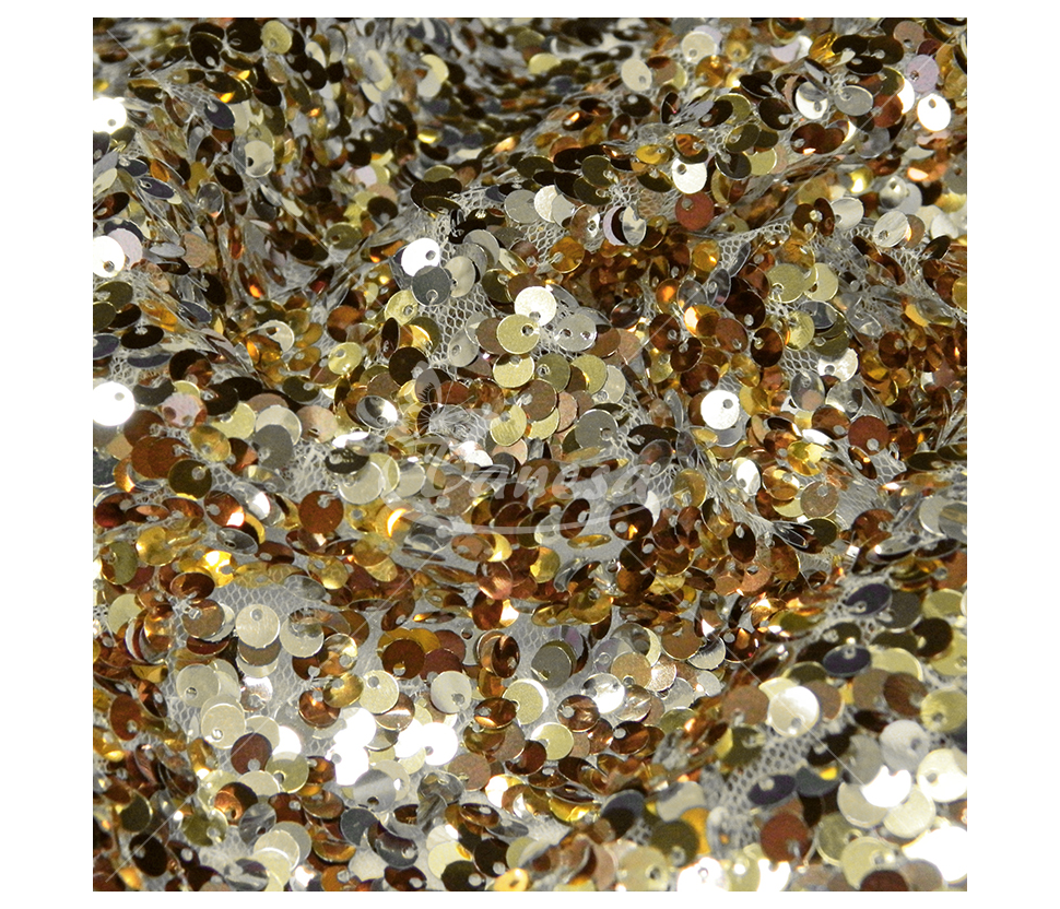 Fabric embroidered with sequins