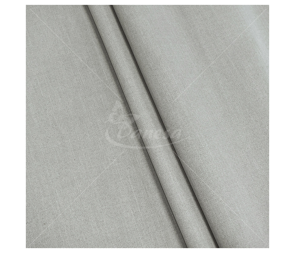 Blackout curtain fabric, solid color, light gray color