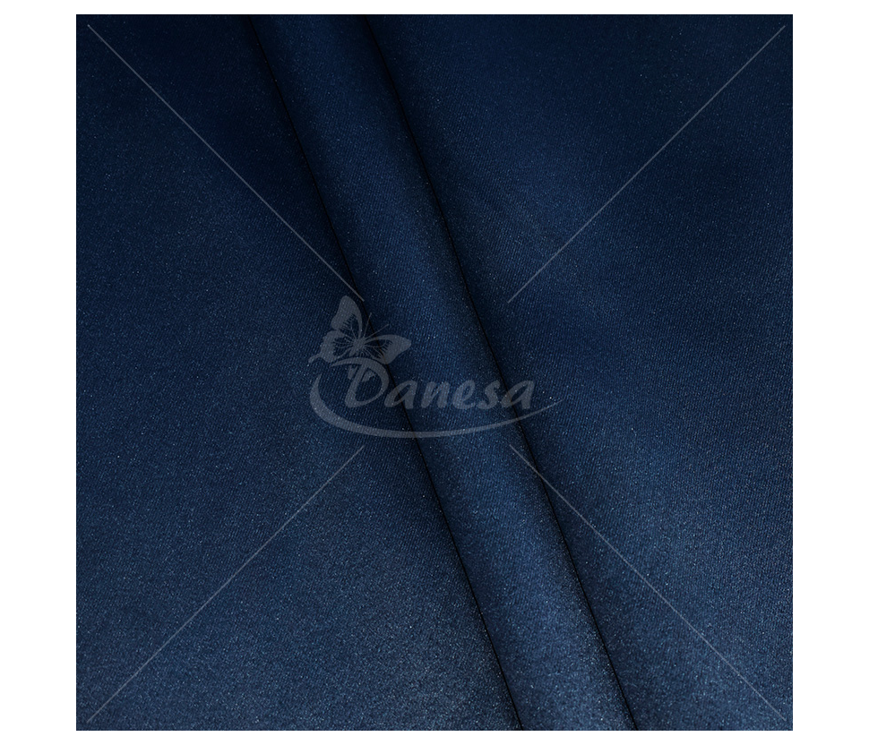 Blackout curtain fabric, smooth, dark blue color
