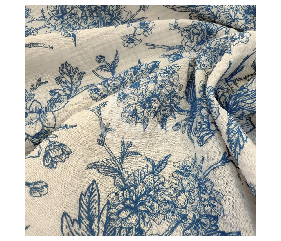 Muslin with a pattern