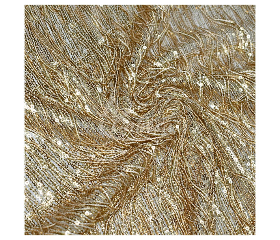 Fabric embroidered with sequins
