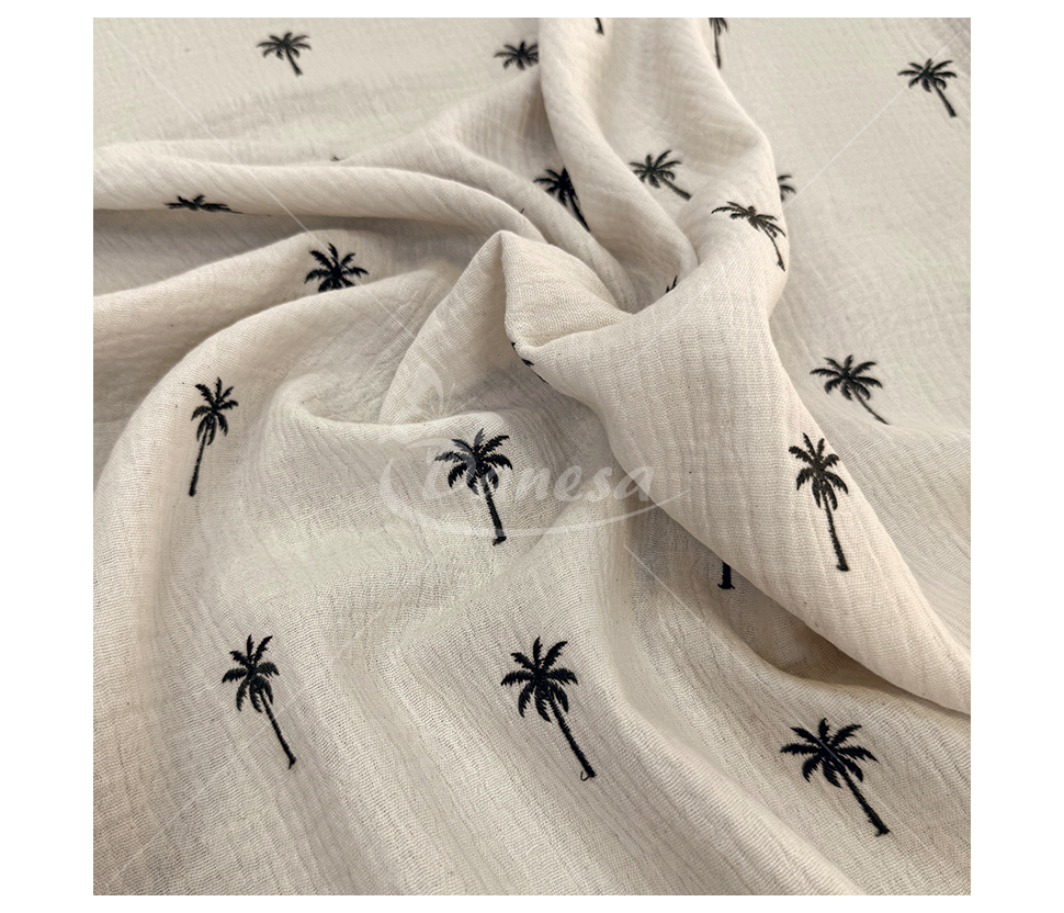 Muslin with a pattern