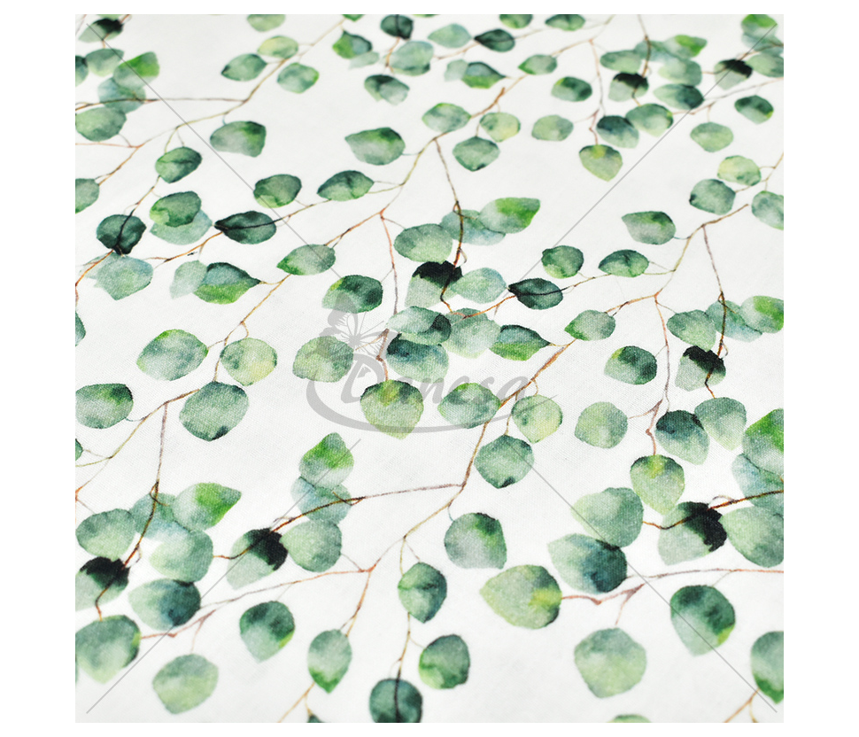 Muslin with a pattern, "Tree Leaves"
