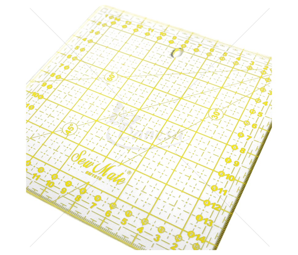 Square Quilting Ruler (16 × 16 cm)