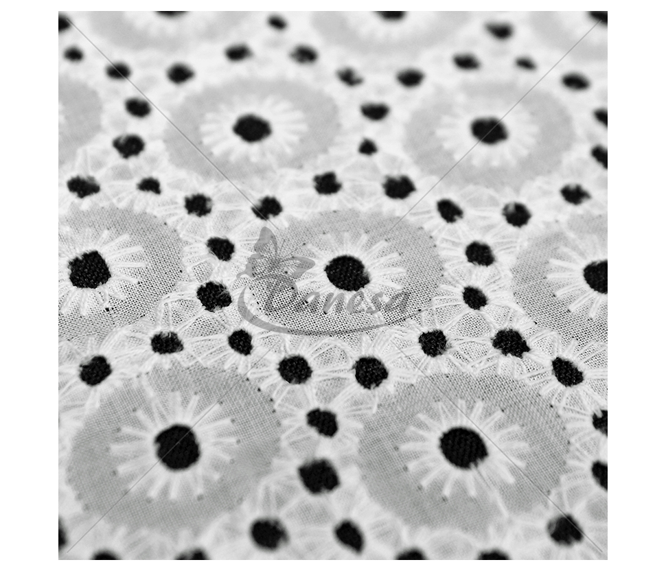 Embroidered cotton