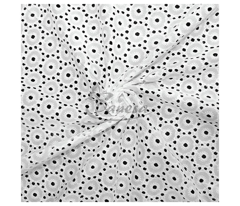 Embroidered cotton