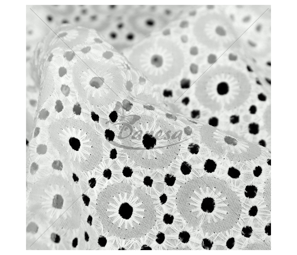 Embroidered cotton