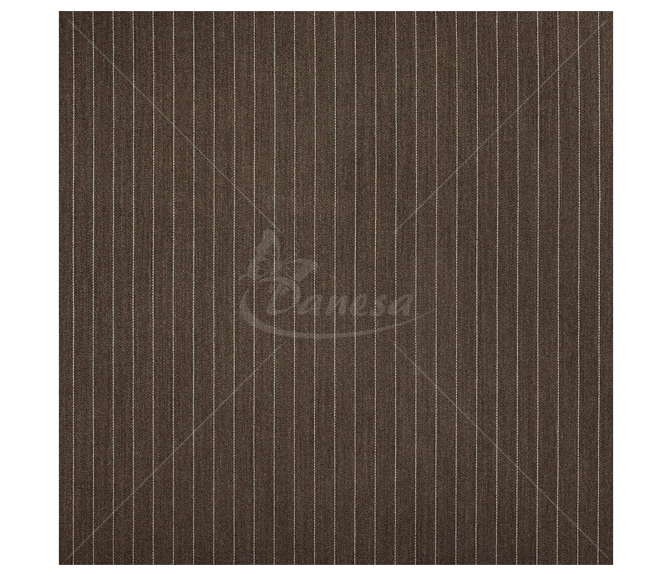 Suit fabric, striped, dark brown color