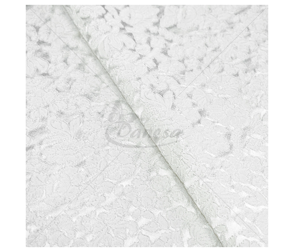 Jacquard, flower pattern, white
