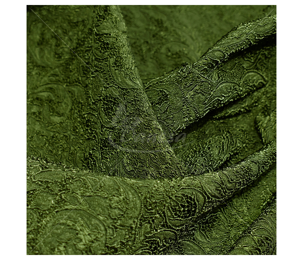 Jacquard, heraldic pattern, khaki