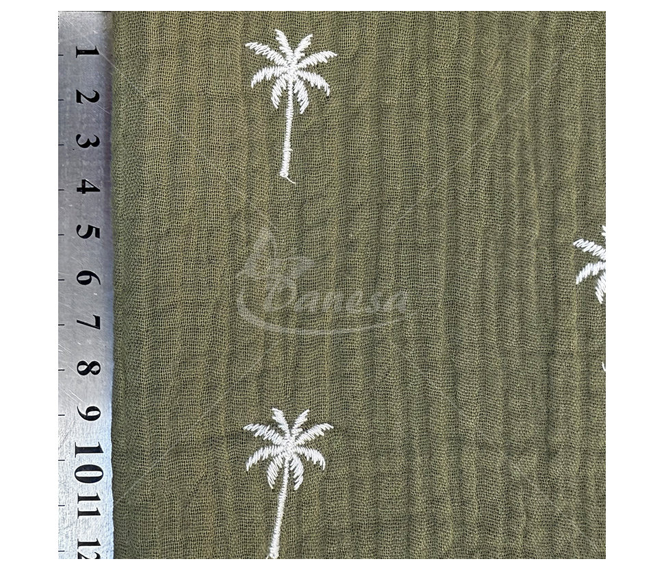 Muslin with a pattern