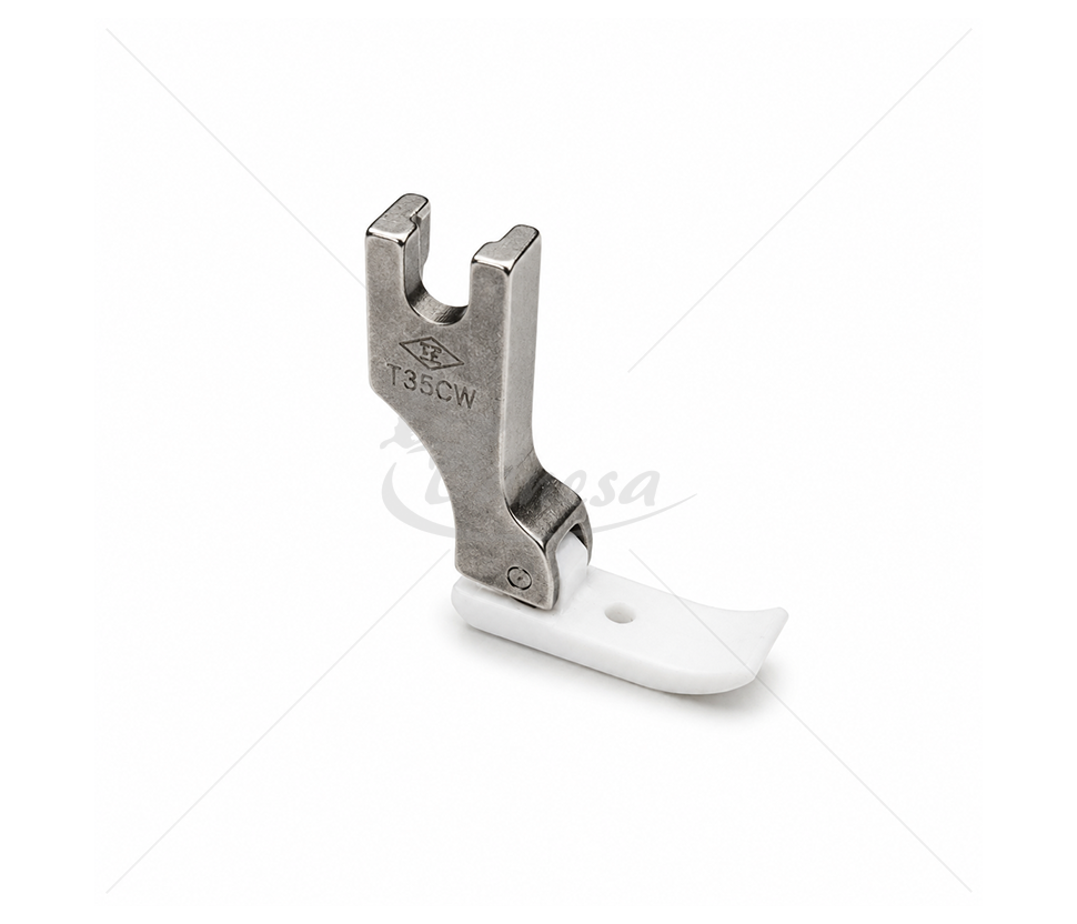 T35CW Teflon Presser Foot with Center Hole for Industrial Sewing Machine