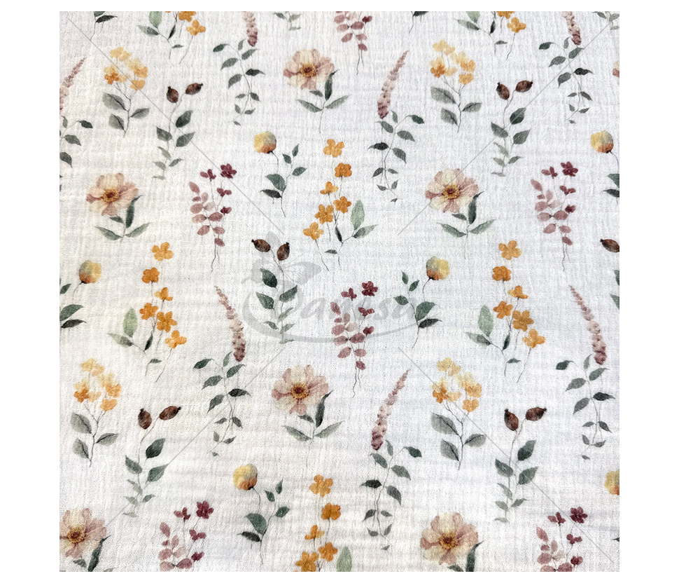 Muslin with a pattern
